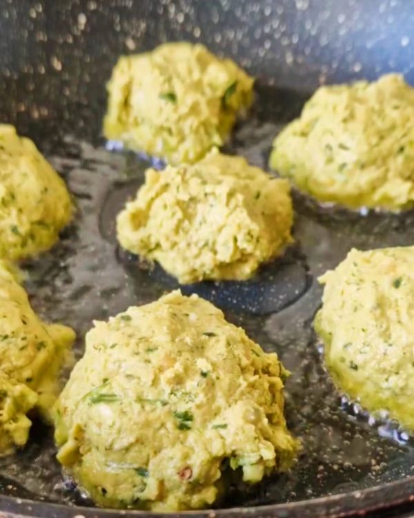 Step 2.1: Scoop out small portions of the mixture and shape into balls or patties using your hands