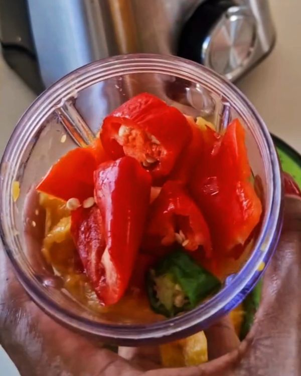 Step 2.1: Use a grinder or blender to process the ingredients in batches for a thicker, smoothie-like consistency