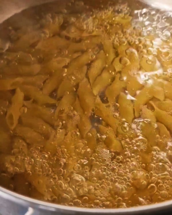 Step 1.1: Cook the penne according to the packet instructions in salted boiling water