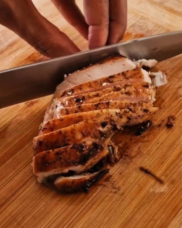Step 2.1: Slice the chicken into thin strips