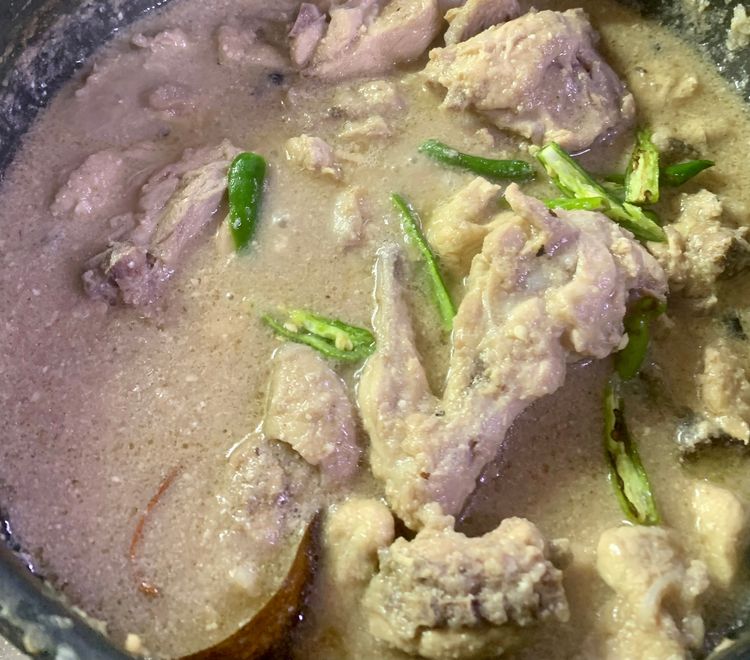 Step 1.1: Add nut paste, salt, green chillies, white pepper powder, kasuri methi, lemon juice and cream