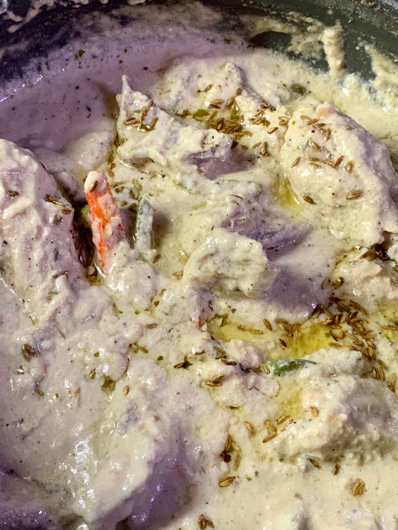 Step 2.1: Before serving, heat the ghee in a tiny frying pan and cumin seeds