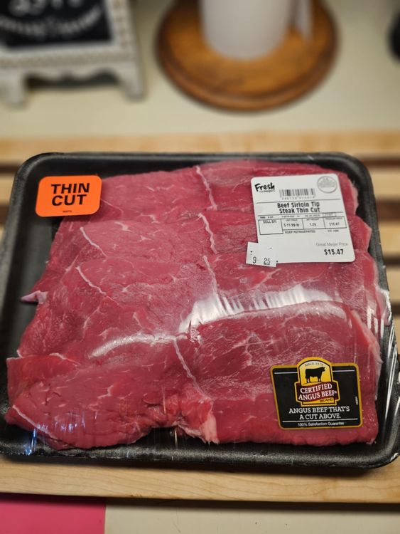 Step 1.1: Pat the steak dry with a paper towel to remove excess moisture