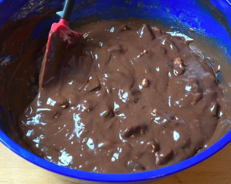 Step 1.1: Add chopped nuts and semi-sweet dark chocolate