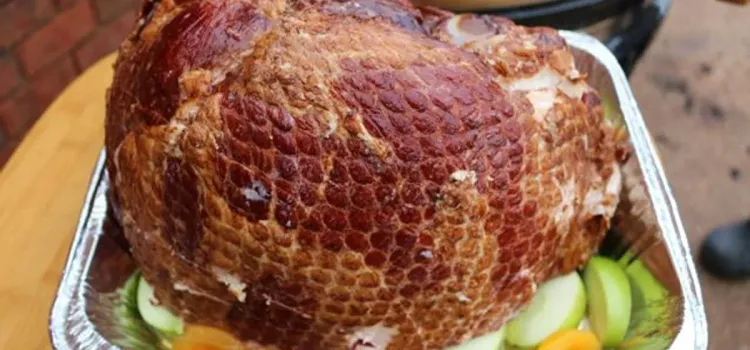 Step 1.1: Remove the bone-in ham from the packaging and score it in both directions