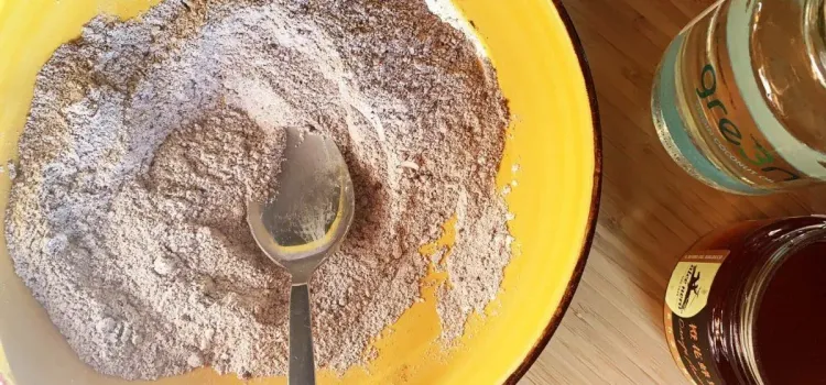 Step 2.1: In a large bowl, mix together the Gluten-Free Oat Flour, Rice Flour, Almond Flour, Dark Cocoa Powder, Salt, and Baking Powder