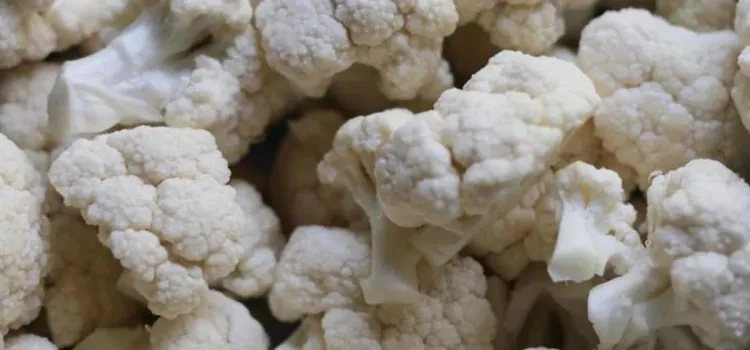 Step 1.1: Rinse cauliflower florets and drain well