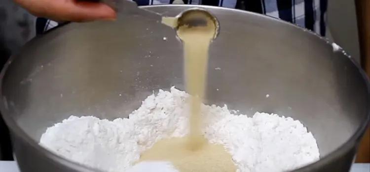 Step 1.1: In a large mixer bowl, combine all-purpose flour, granulated sugar, active dry yeast, and salt