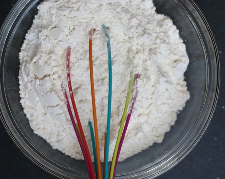 Step 1.1: In a small mixing bowl, whisk together the all-purpose flour, baking powder, baking soda, and salt