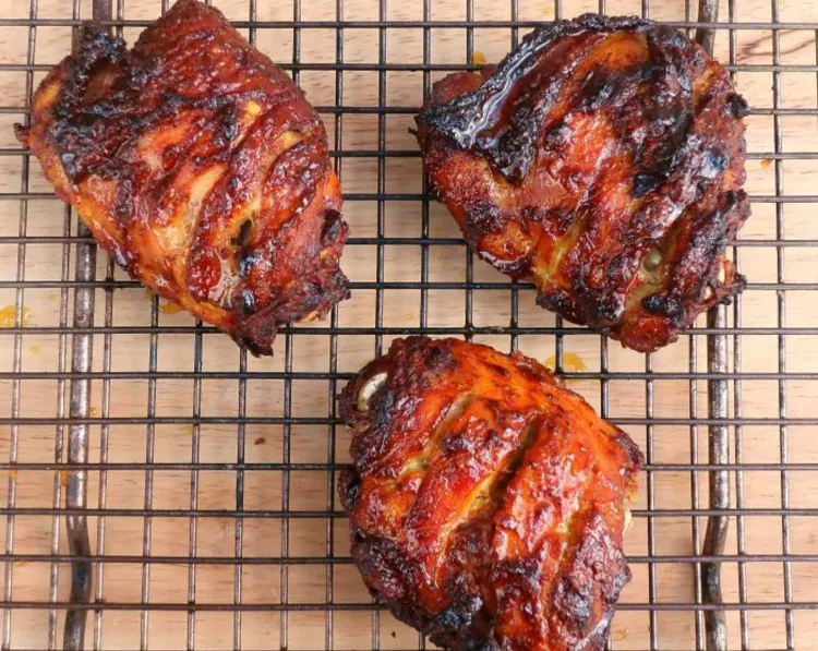 Step 1.1: Cover lightly and let the chicken rest for 5 minutes before serving