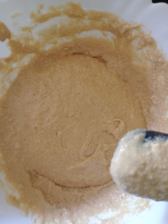Step 1.1: Add milk, as you continue whisking, and gradually start adding water, your batter consistency should be a little bit thicker than that of pancakes