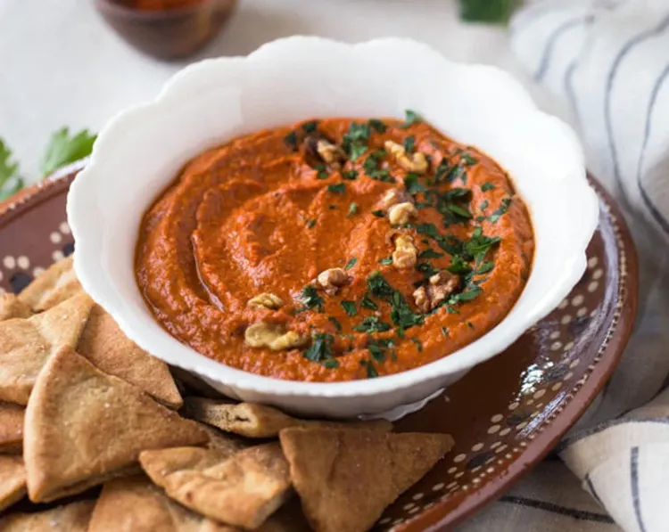 Step 3.1: Serve with pita bread, chips, or crackers of your choice