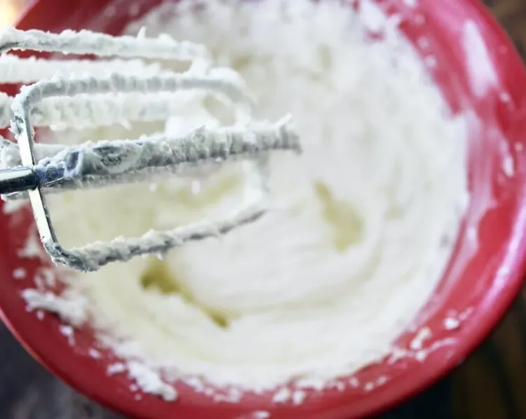 Step 3.1: While the cakes are baking, make the buttercream frosting