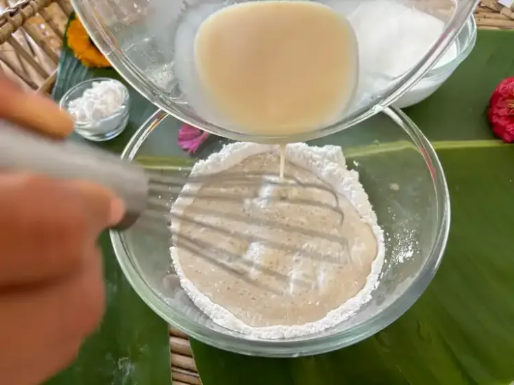 Step 1.1: Add ingredients from Group B to the mixture and combine well