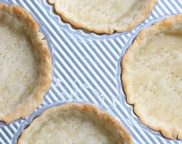 Step 2.1: Bake tart shells in the preheated oven for about 8-10 minutes, or until golden brown