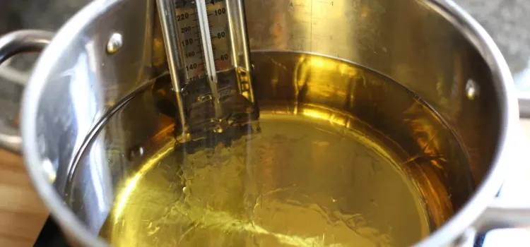 Step 3.1: Heat cooking oil in a large pot over medium heat until it reaches 350 degrees F (180 degrees C)