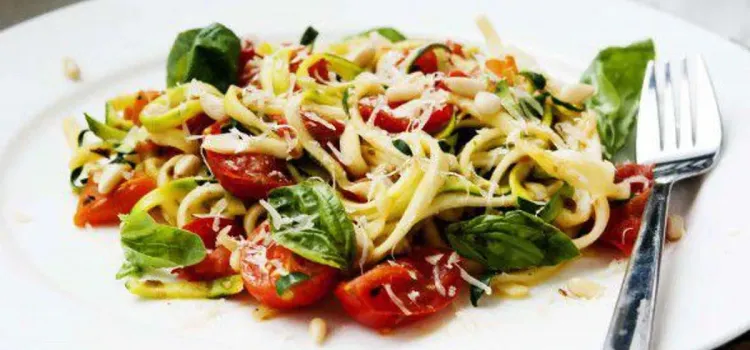 Step 3.1: Plate the dish and sprinkle with pine nuts, Parmesan cheese, and fresh basil