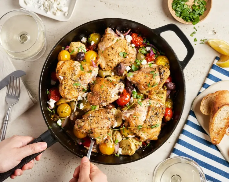 Mediterranean Baked Chicken Thighs recipe