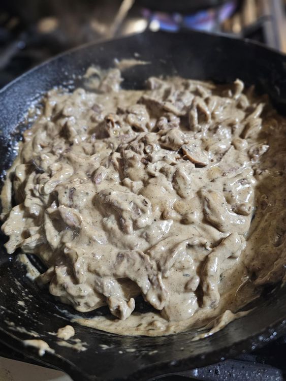 Step 1.1: Remove from the heat and stir in the mayonnaise