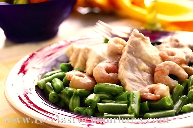 White Wine Sweetbreads with Green Beans recipe