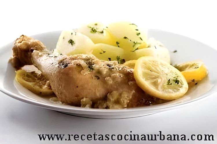 Lemon Chicken with Steamed Potatoes recipe