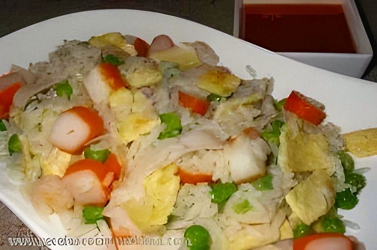 Rice with Kanikama and Shrimp recipe