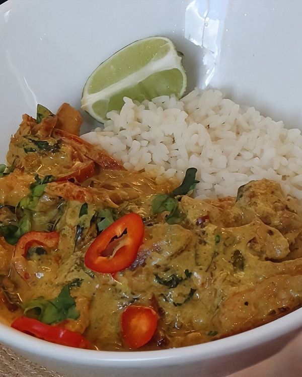 Creamy Thai Coconut Chicken Curry recipe