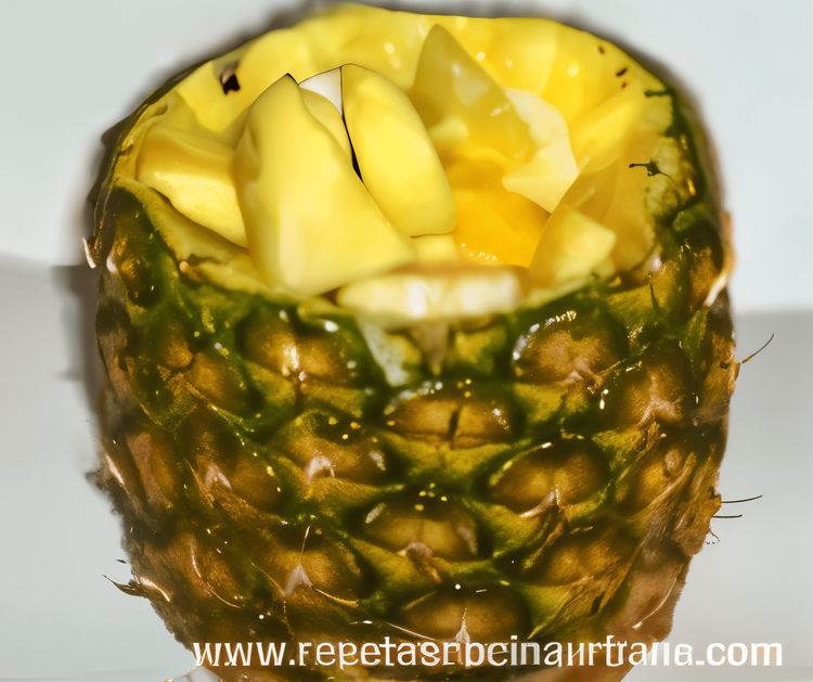 Pineapple Stuffed with Fruits recipe