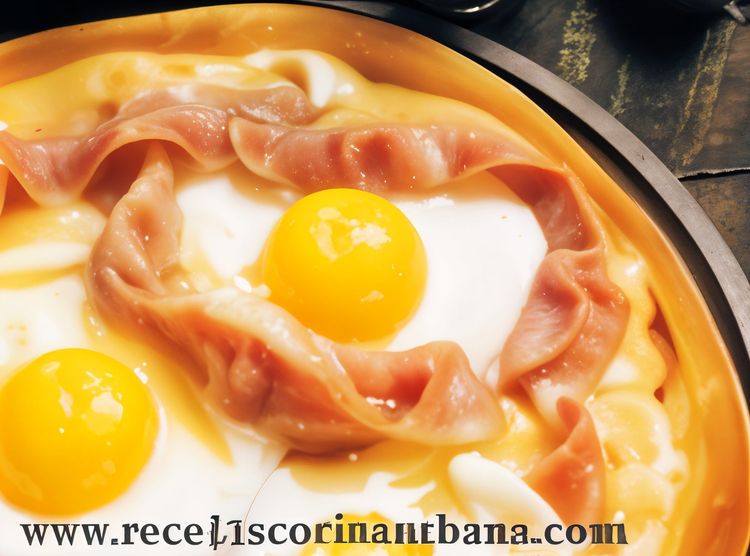 American Pizza with Bacon and Fried Eggs recipe