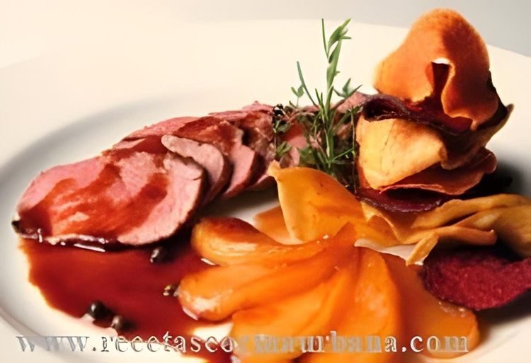 Duck Breast with Pear Sauce recipe
