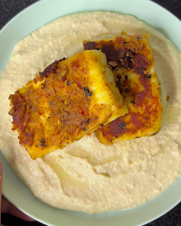 Paneer with Hummus recipe
