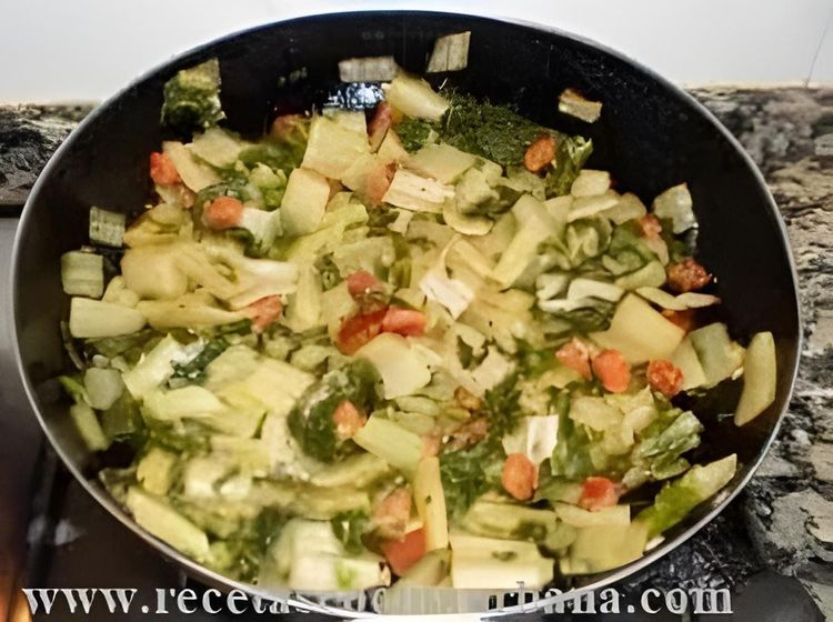 Sautéed Swiss Chard with Potatoes and Onions recipe