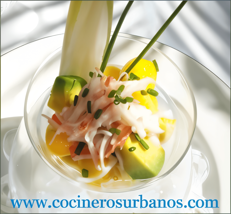 Crab, Mango, and Avocado Salad recipe