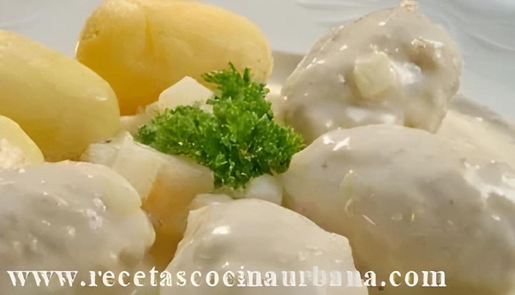 Chicken Meatballs in Creamy Celery Sauce recipe