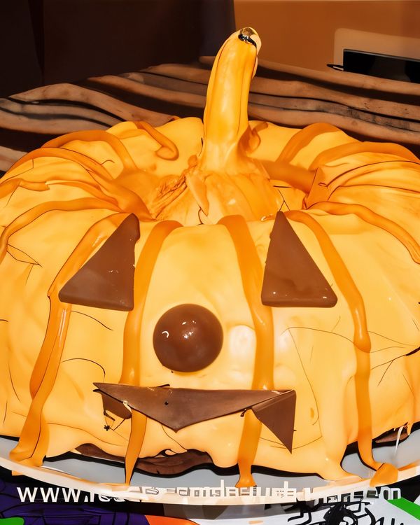 Halloween Pumpkin Cake recipe