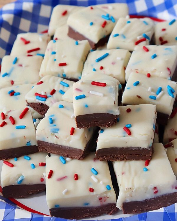 No-Bake Two-Layer Fudge recipe