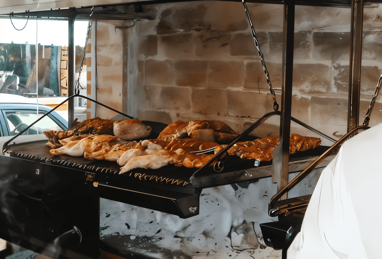 Grilled Meat with Chimichurri Oil recipe