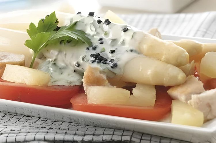 Asparagus with Parsley Dressing recipe