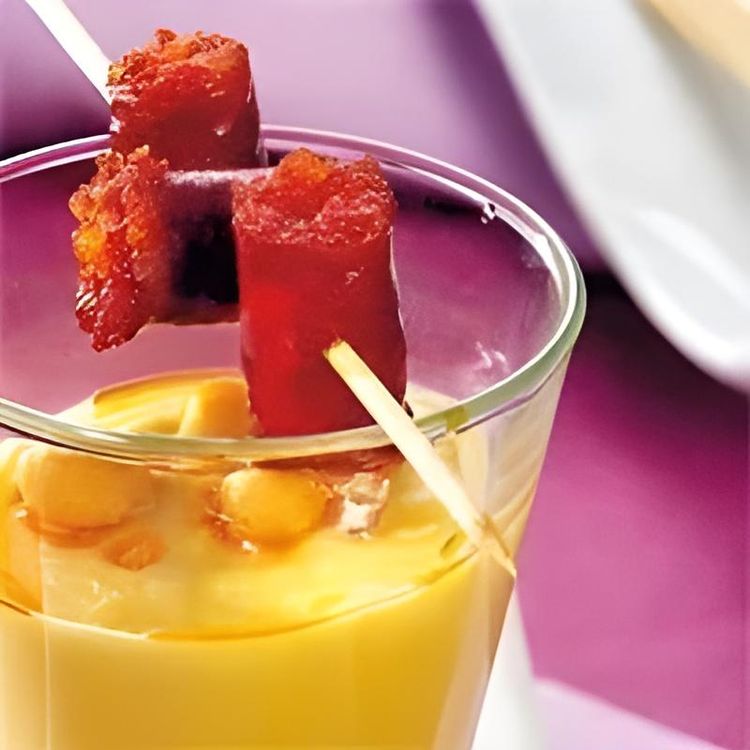 Chickpea Cream Shot with Chistorra recipe