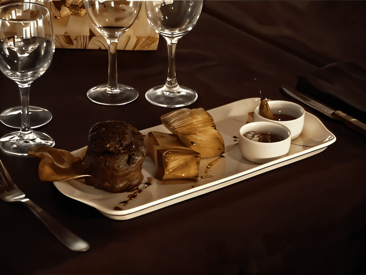 Tenderloin with Nut Crust and Domino Potatoes recipe