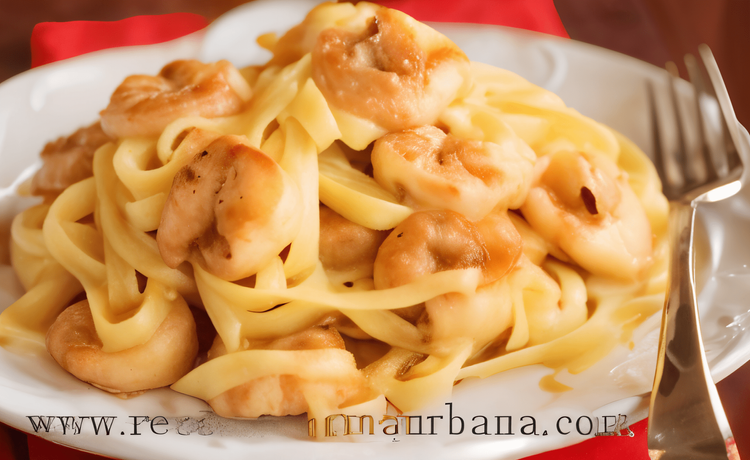 Fettuccine with Shrimp Sauce recipe
