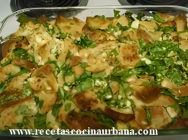 Bread, Spinach, and Cheese Casserole recipe