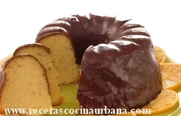 Orange Cake with Chocolate Topping recipe