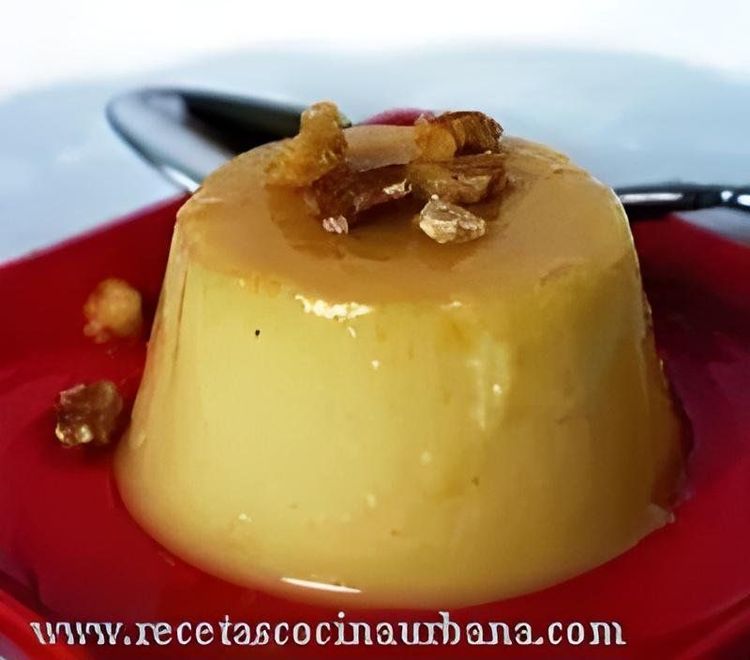Homemade Pear and Walnut Flan recipe