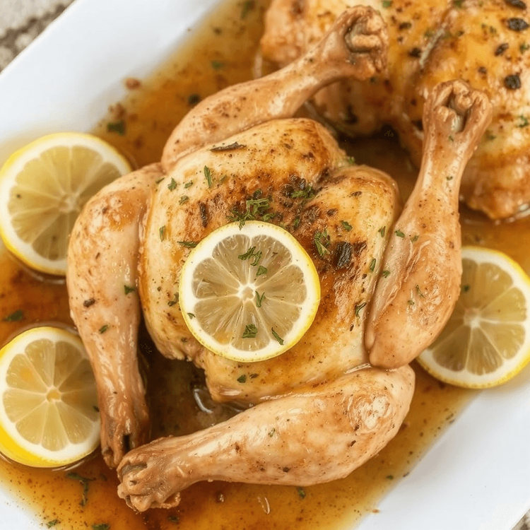 Lemon Garlic Roasted Chicken recipe