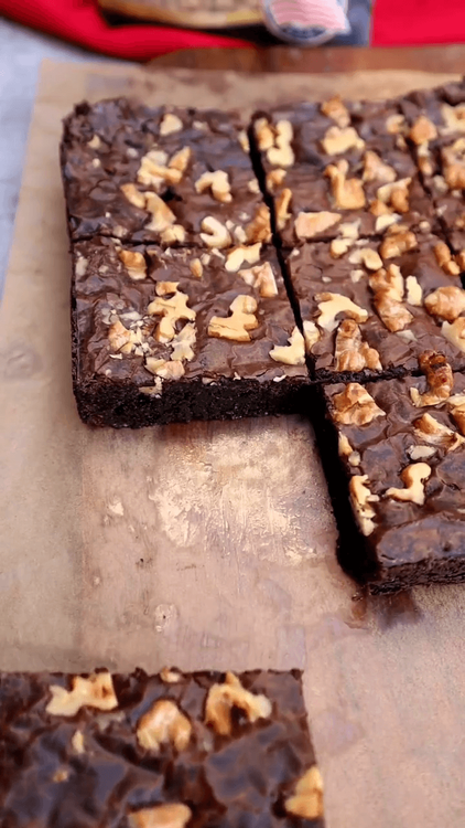 Crinkle Top Brownies with Chickpea Flour recipe