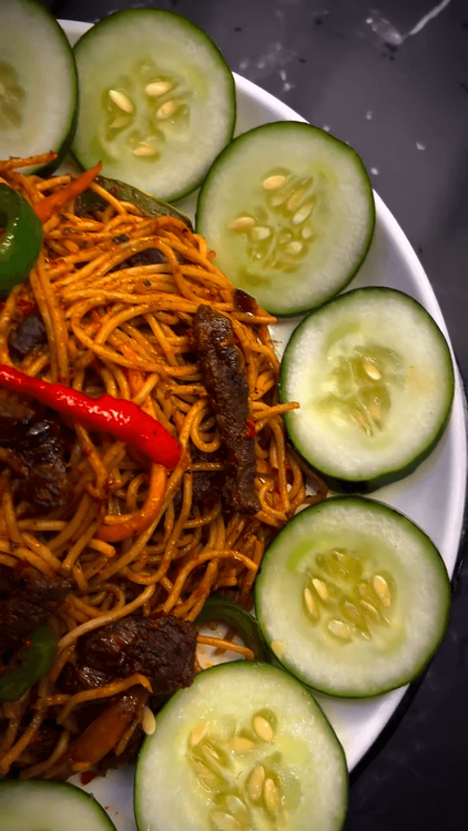 Jollof Stirfry Pasta recipe