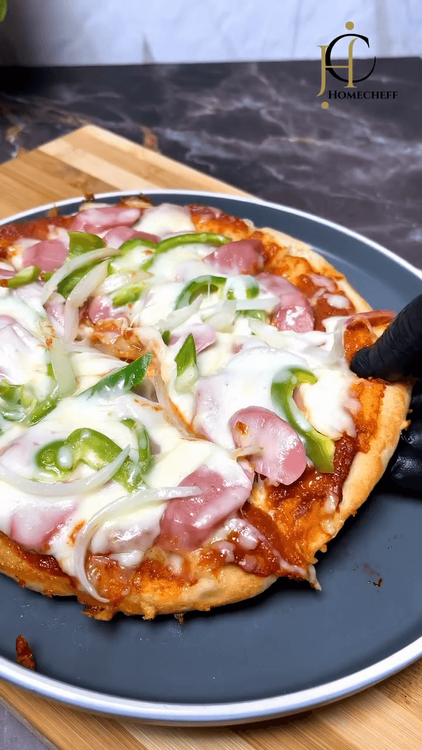 Easy Homemade Pizza with No Oven recipe