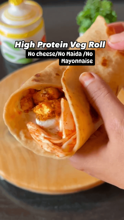 High Protein Veg Roll recipe