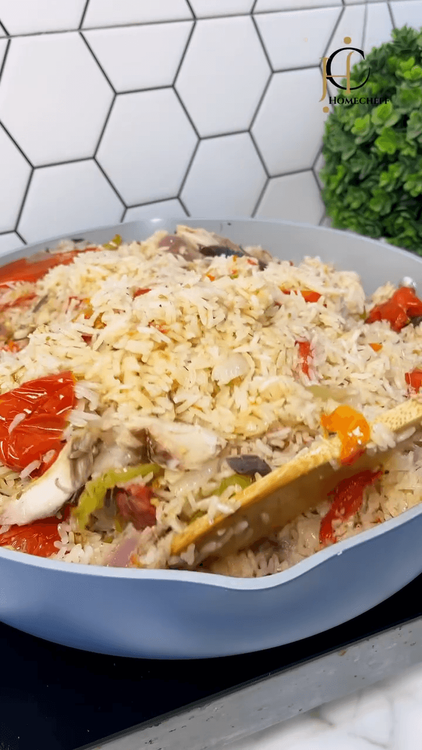Smoked Mackerel Pepper Rice recipe